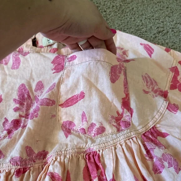 Free People Moon City Printed Top Size Small - Picture 2 of 8